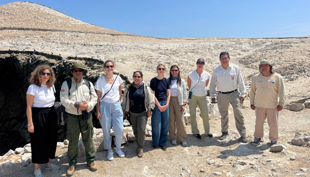 Representantes del BMUKN y de IKI en visita de campo