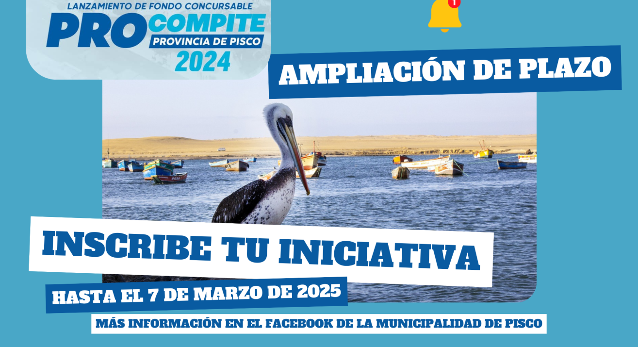 Segunda ampliación plazo de inscripción PROCOMPITE