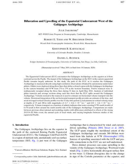 333. Bifurcation and upwelling of the equatorial undercurrent west of the Galápagos archipelago.pdf