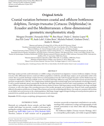 355. Cranial variation between coastal and offshore bottlenose dolphins, Tursiops truncatus in Ecuador.pdf