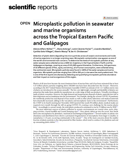421. Microplastic pollution in seawater and marine organisms across the Tropical Eastern Pacific and Galápagos.pdf