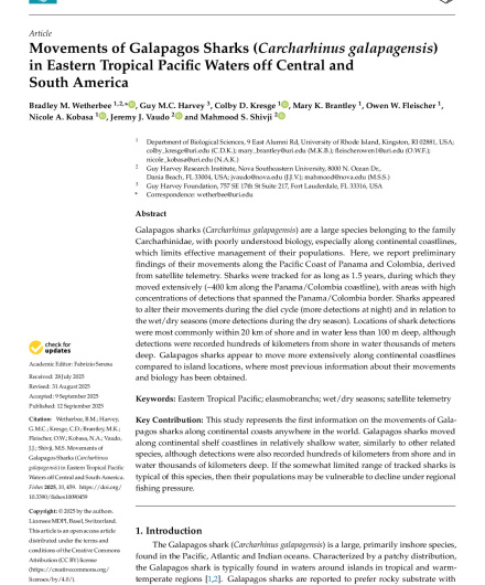 425. Movements of Galapagos Sharks (Carcharhinus galapagensis) in Eastern Tropical Pacific Waters off Central and South America.pdf