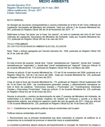 215.DECRETO EJECUTIVO 3516 - TULSMA