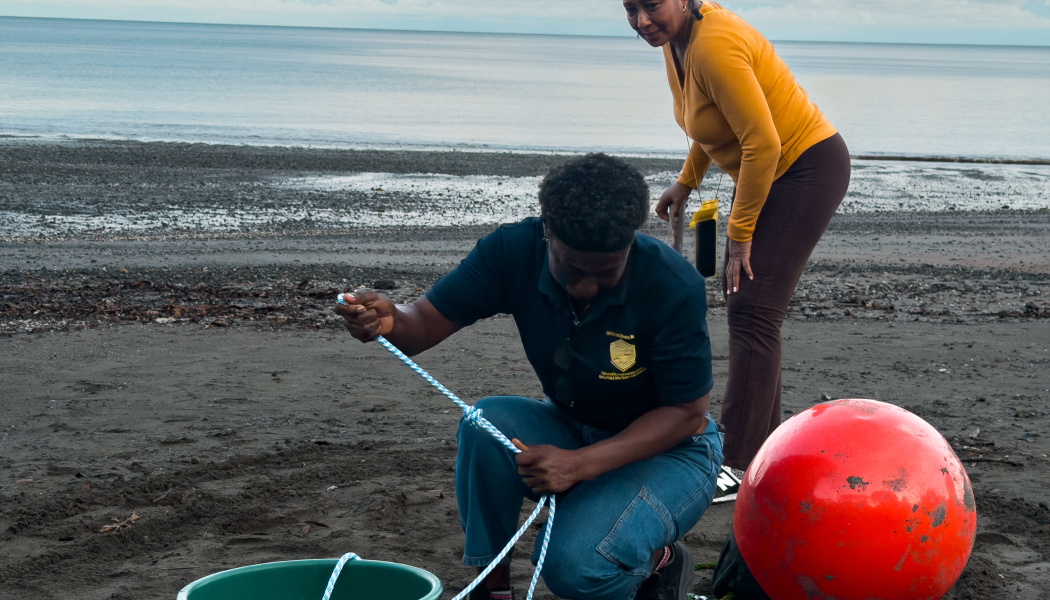Preparación antes de pesca 