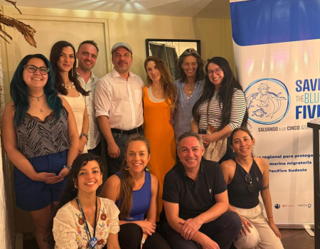 Imagen grupal de la Red de Líderes Azules del Pacífico Sudeste