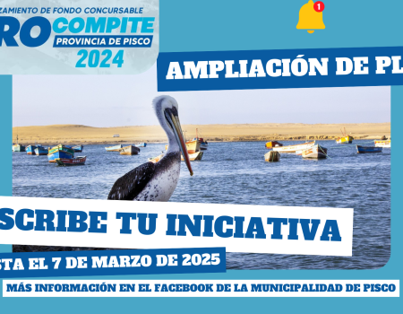 Segunda ampliación plazo de inscripción PROCOMPITE