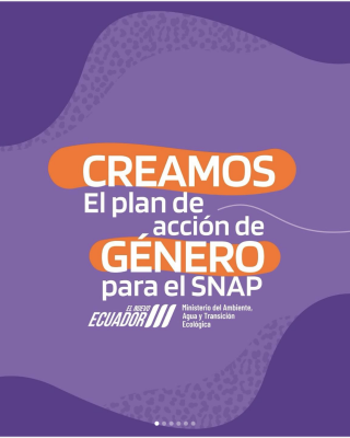 Portada de creamos el plan de acción de género para el snap